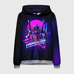 Толстовка-худи мужская Ева 01 - Neon Genesis Evangelion, цвет: 3D-меланж