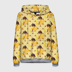 Толстовка-худи мужская Лимонное мороженое, цвет: 3D-меланж