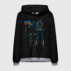 Толстовка-худи мужская Dragon Ball Z Dark, цвет: 3D-меланж