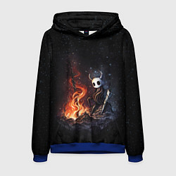 Толстовка-худи мужская HOLLOW KNIGHT У КОСТРА, цвет: 3D-синий
