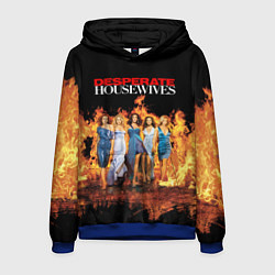 Толстовка-худи мужская Desperate Housewives в огне, цвет: 3D-синий
