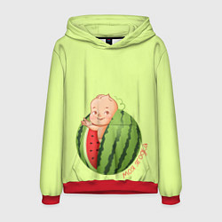 Толстовка-худи мужская Моя ягодка, цвет: 3D-красный