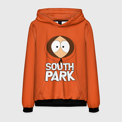 Толстовка-худи мужская Южный парк Кенни South Park, цвет: 3D-черный