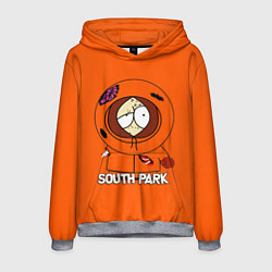 Толстовка-худи мужская South Park - Южный парк Кенни, цвет: 3D-меланж