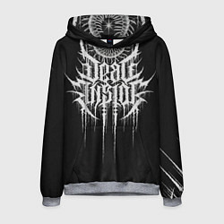 Толстовка-худи мужская DEAD INSIDE, Сороконожка, цвет: 3D-меланж