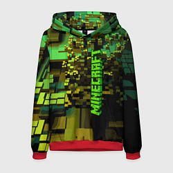 Толстовка-худи мужская Minecraft, pattern 2022, цвет: 3D-красный
