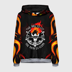 Толстовка-худи мужская DARKEST DUNGEON FIRE ФАКЕЛ, цвет: 3D-меланж