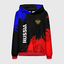 Толстовка-худи мужская Russia Патриот, цвет: 3D-красный