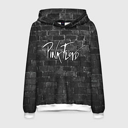 Толстовка-худи мужская PINK FLOYD - ПИНК ФЛОЙД КИРПИЧНАЯ СТЕНА, цвет: 3D-белый