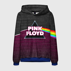Толстовка-худи мужская PINK FLOYD ПИНК ФЛОЙД, цвет: 3D-синий