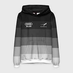 Мужская толстовка Audi, Ауди Серый градиент