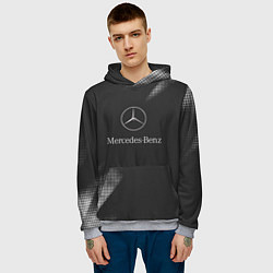 Толстовка-худи мужская Mercedes-Benz Мерс, цвет: 3D-меланж — фото 2