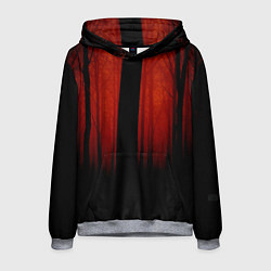 Толстовка-худи мужская Красный хоррор, цвет: 3D-меланж