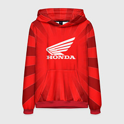 Толстовка-худи мужская Honda красные линии, цвет: 3D-красный