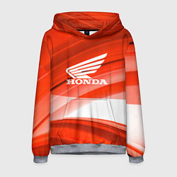 Толстовка-худи мужская Honda logo auto, цвет: 3D-меланж