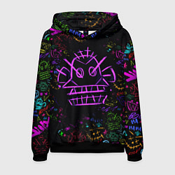 Толстовка-худи мужская League Of Legends граффити, цвет: 3D-черный