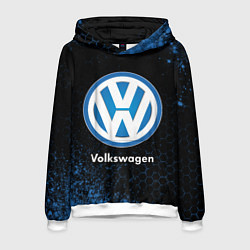 Толстовка-худи мужская Volkswagen - Объемный, цвет: 3D-белый