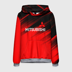 Толстовка-худи мужская Mitsubishi - Red Sport, цвет: 3D-меланж
