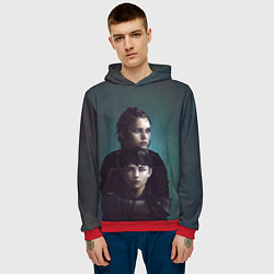 Толстовка-худи мужская Амиция и Гуго, цвет: 3D-красный — фото 2