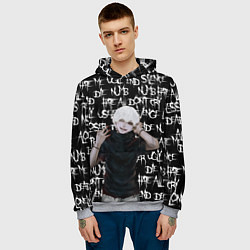 Толстовка-худи мужская ХРУСТ ПАЛЬЦЕВ ТОКИЙСКИЙ ГУЛЬ, цвет: 3D-меланж — фото 2