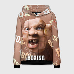 Толстовка-худи мужская Boxing - телесный, цвет: 3D-черный