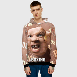 Толстовка-худи мужская Boxing - телесный, цвет: 3D-черный — фото 2