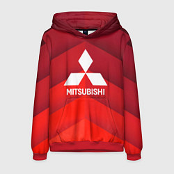 Толстовка-худи мужская Митсубиси mitsubishi, цвет: 3D-красный