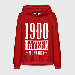 Толстовка-худи мужская Бавария Bayern Munchen, цвет: 3D-красный