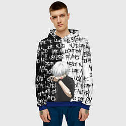 Толстовка-худи мужская КАНЕКИ КЕН ZXC MODE, цвет: 3D-синий — фото 2