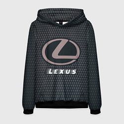 Толстовка-худи мужская LEXUS Lexus - Карбон, цвет: 3D-черный