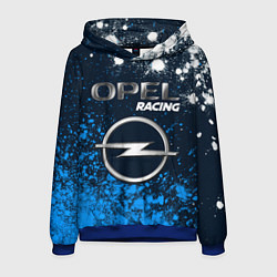 Толстовка-худи мужская OPEL Racing Краска, цвет: 3D-синий