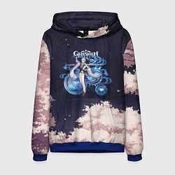 Толстовка-худи мужская Genshin Impact - Kamisato Ayato, цвет: 3D-синий