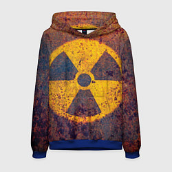 Толстовка-худи мужская Радиактивно!, цвет: 3D-синий