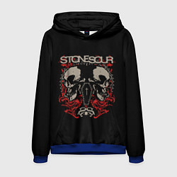 Толстовка-худи мужская Stone Sour рок, цвет: 3D-синий