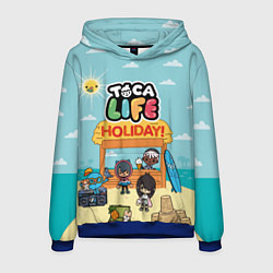 Толстовка-худи мужская Toca Life Holiday!, цвет: 3D-синий