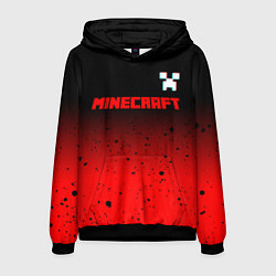 Толстовка-худи мужская МАЙНКРАФТ Минимализм, цвет: 3D-черный