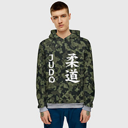 Толстовка-худи мужская JUDO МИЛИТАРИ, цвет: 3D-меланж — фото 2