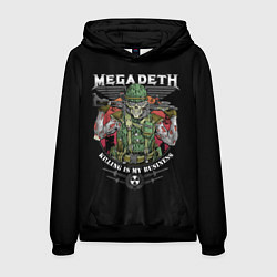 Толстовка-худи мужская MEGADETH killing is my business, цвет: 3D-черный