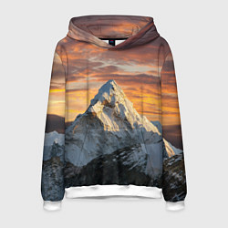 Толстовка-худи мужская Та самая Джомолунгма Сагарматха Everest, цвет: 3D-белый