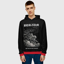 Толстовка-худи мужская Burzum ishi krimpatul, цвет: 3D-красный — фото 2