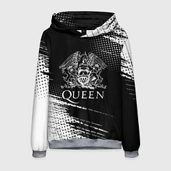 Толстовка-худи мужская Queen герб квин, цвет: 3D-меланж