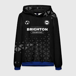 Толстовка-худи мужская Brighton Форма Champions, цвет: 3D-синий