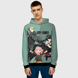Толстовка-худи мужская Семья Шпиона Family, цвет: 3D-черный — фото 2