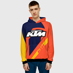 Толстовка-худи мужская KTM VINTAGE SPORTWEAR, цвет: 3D-черный — фото 2