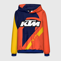 Толстовка-худи мужская KTM VINTAGE SPORTWEAR, цвет: 3D-синий