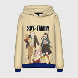 Толстовка-худи мужская Spy x Family: Семья шпиона, цвет: 3D-синий