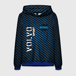 Толстовка-худи мужская VOLVO Volvo Sport Карбон, цвет: 3D-синий