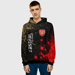 Толстовка-худи мужская АРСЕНАЛ Arsenal Pro Football Краска, цвет: 3D-черный — фото 2