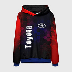 Толстовка-худи мужская ТОЙОТА Toyota Графика, цвет: 3D-синий