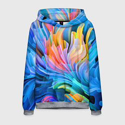 Толстовка-худи мужская Красочный абстрактный паттерн Лето Colorful Abstra, цвет: 3D-меланж